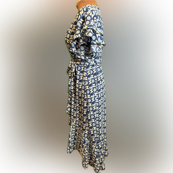 Max Studio Womens Ruffle Crepe Hi-Low Wrap Dress -NWOT - Picture 9 of 10